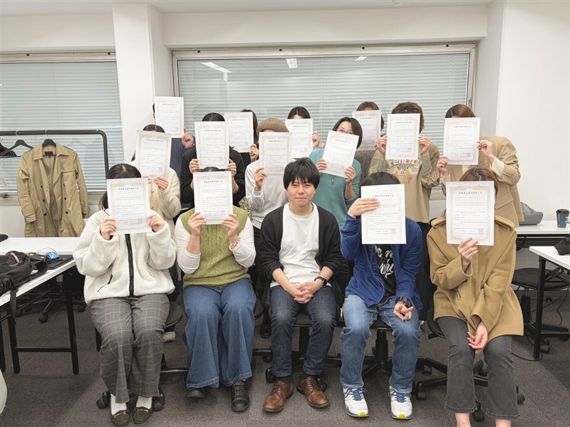 修了式の記念写真